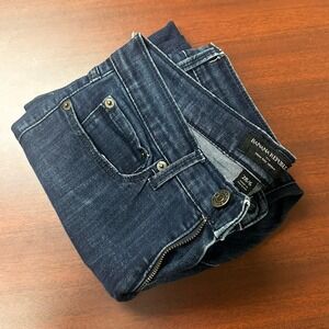 Banana Republic High Rise Skinny Jeans Womens Size 28/6 Dark Wash Cut Off